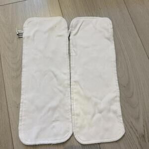 Thirsties 100% Cotton Doubler Set of 2 White Excellent